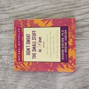 Don't sweat the small stuff in love book